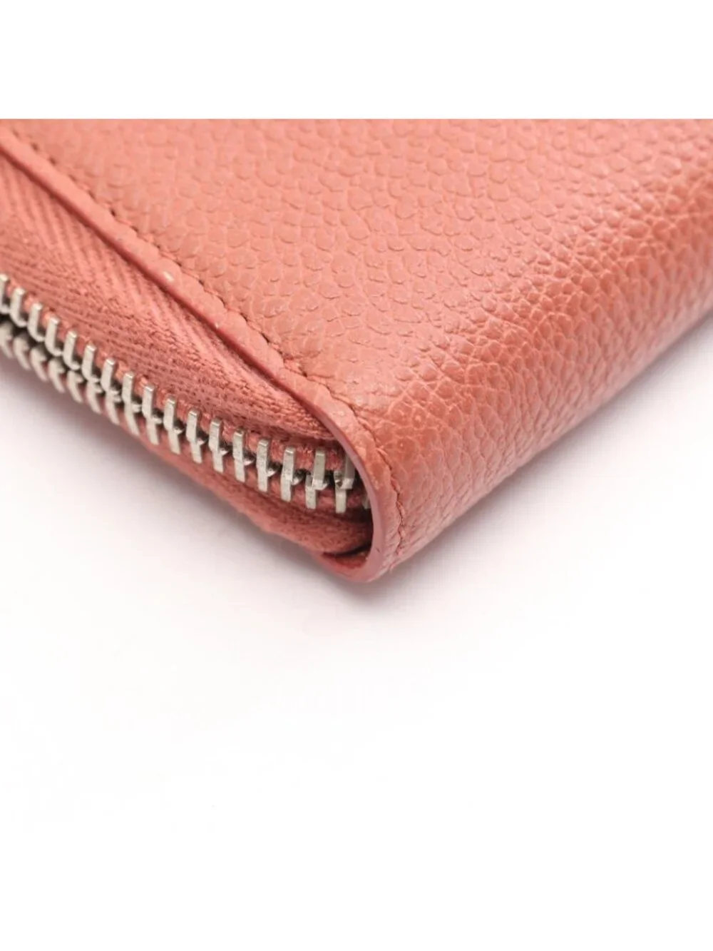 Saint Laurent Paris Round Length Wallet Classic Rive Gauche Terracotta Leather
